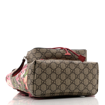 Gucci GG Supreme Monogram Blooms Small Single Buckle Backpack Beige Multicolor Dry Rose 4 of 12