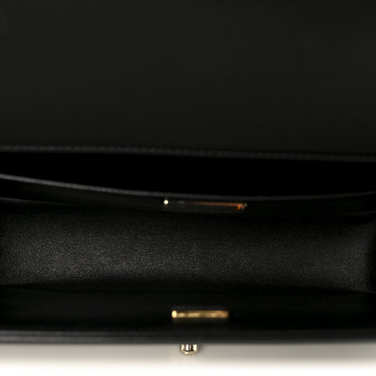 Chanel Calfskin Quilted Medium Chain Detail Boy Flap Black 5 of 10