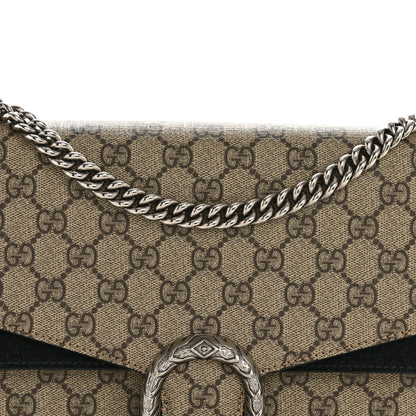 Gucci GG Supreme Monogram Medium Dionysus Shoulder Bag Black 8 of 14