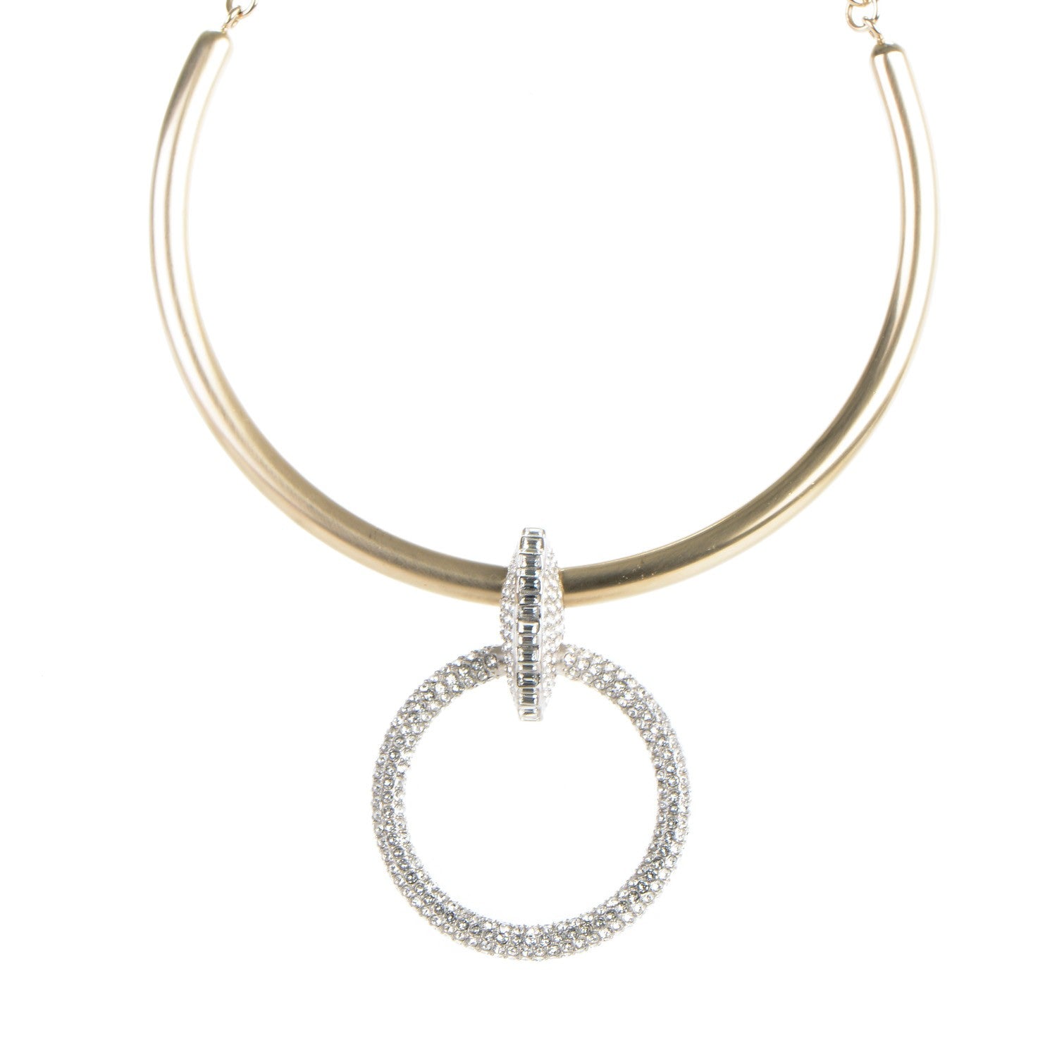 Chanel Crystal CC Choker Necklace Gold 1 of 6