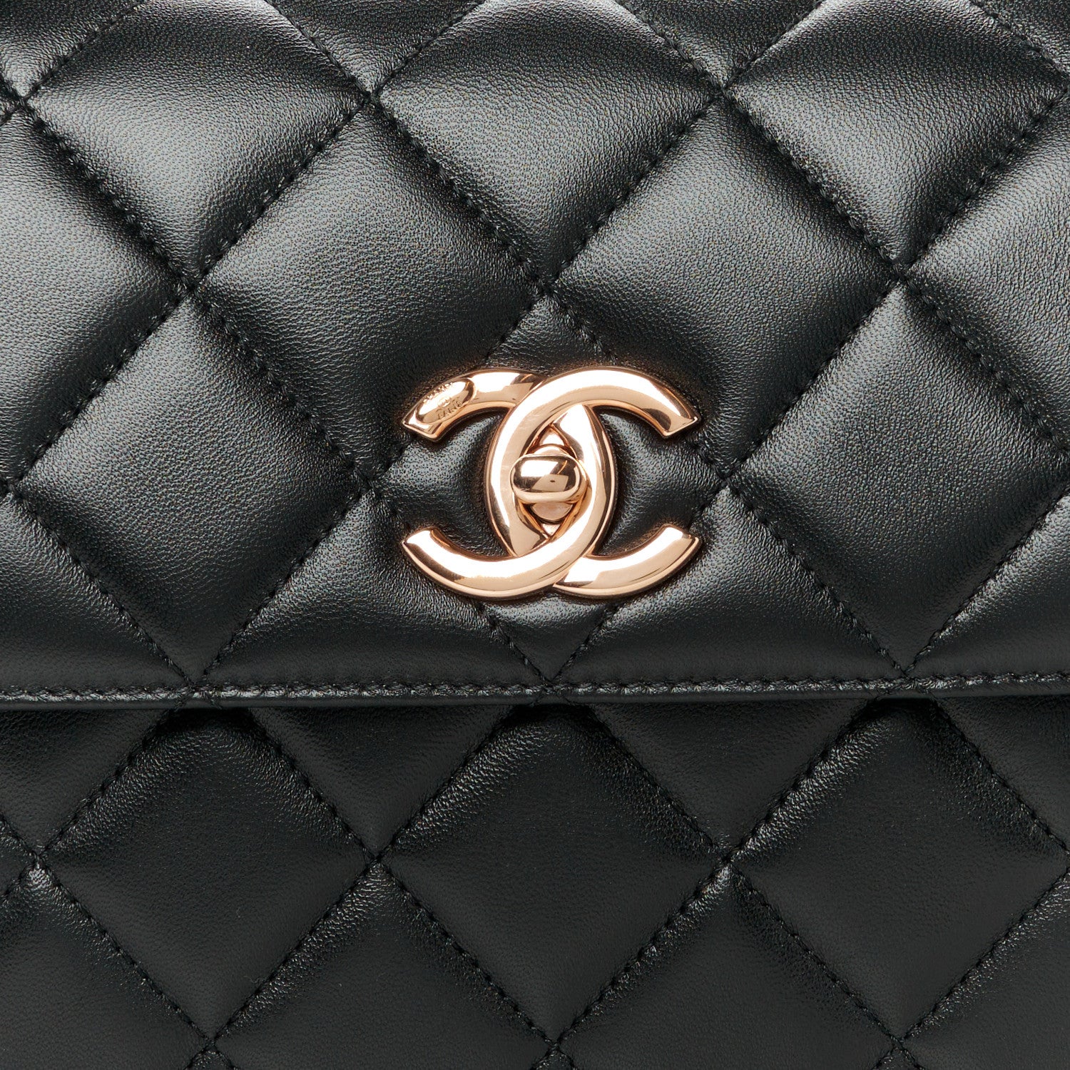 Chanel Lambskin Quilted Small Trendy CC Dual Handle Flap Bag Black 10 of 14