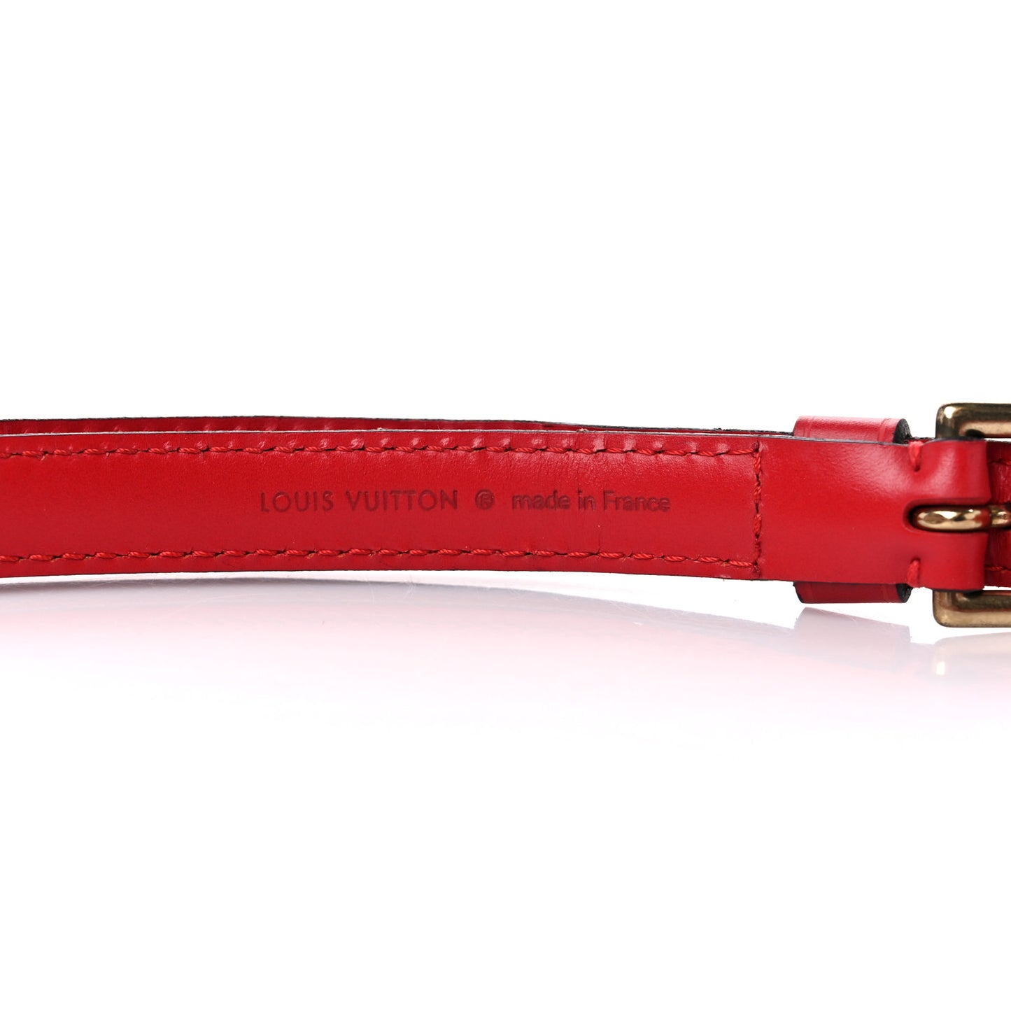 Calfskin 16mm Adjustable Shoulder Strap Red