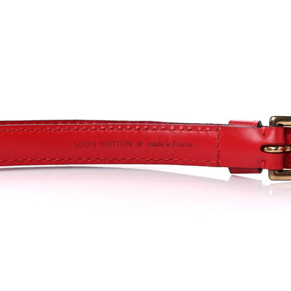 Louis Vuitton Calfskin 16mm Adjustable Shoulder Strap Red 3 of 9