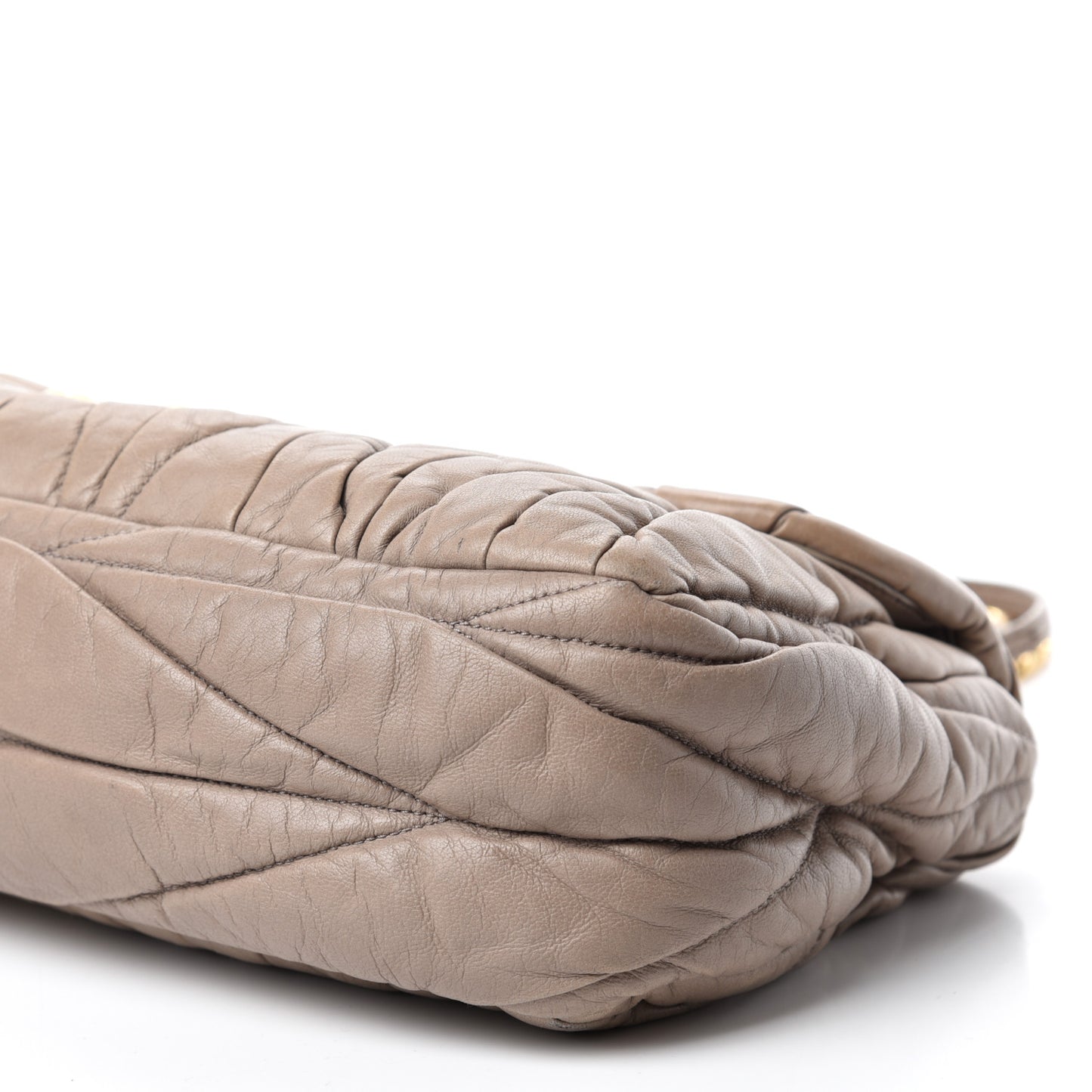 Nappa Matelasse Flap Grey