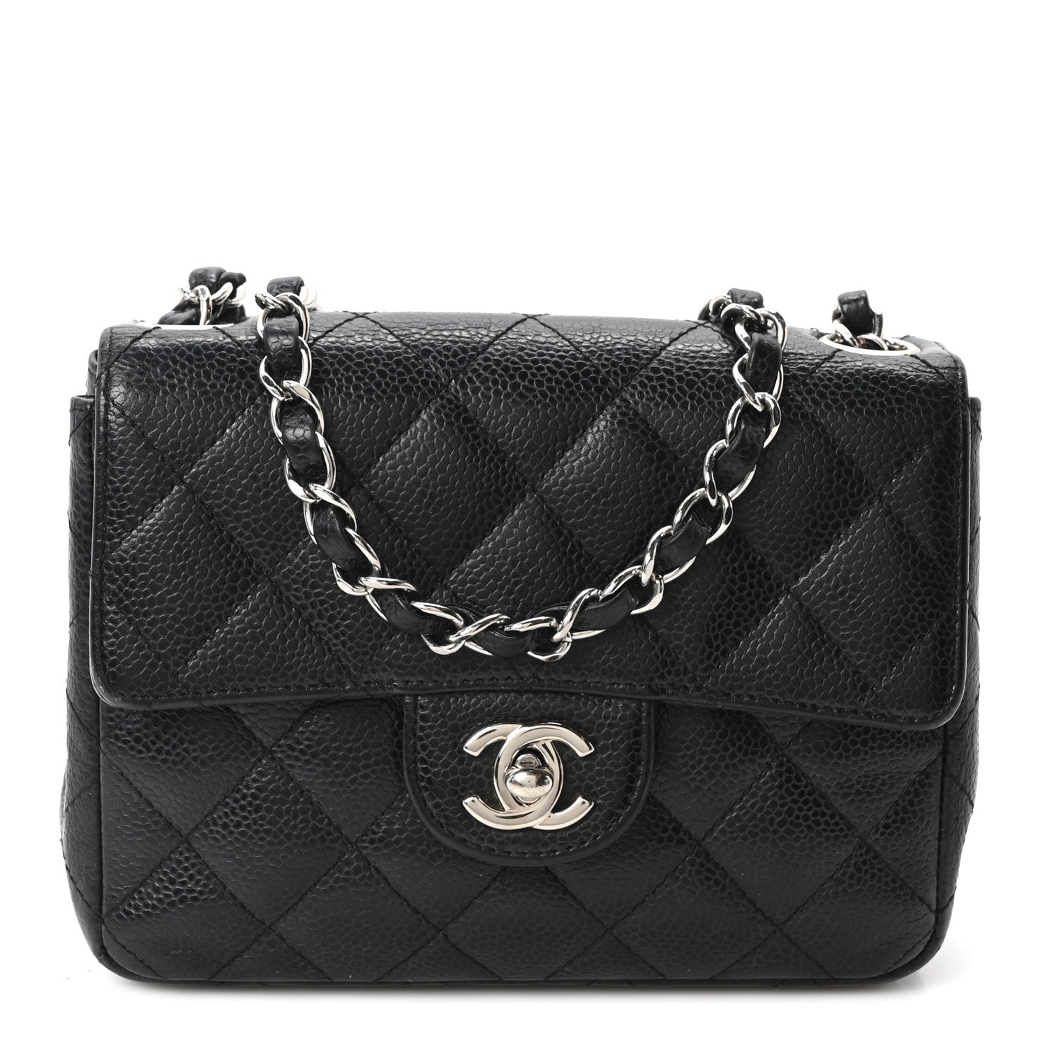 Chanel Caviar Quilted Mini Square Flap Black 1 of 10