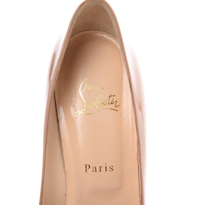 Christian Louboutin Patent Altadama 140 Pumps 39.5 Nude 6 of 13