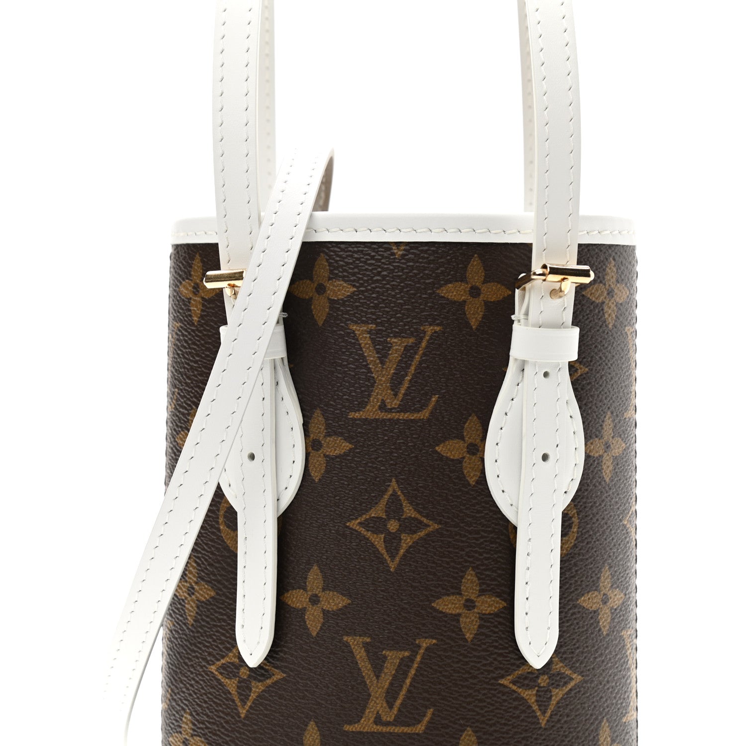 Louis Vuitton Monogram LV Match Nano Bucket Bag White 8 of 10