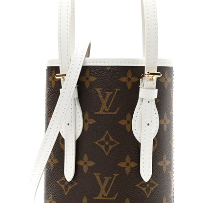 Louis Vuitton Monogram LV Match Nano Bucket Bag White 8 of 10