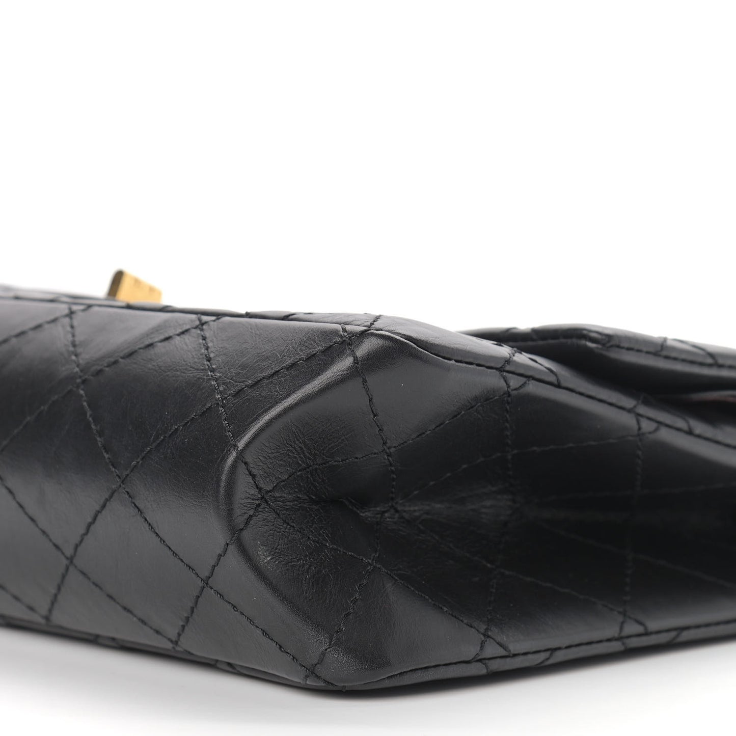 Aged Calfskin Quilted 2.55 Reissue 226 Flap Black
