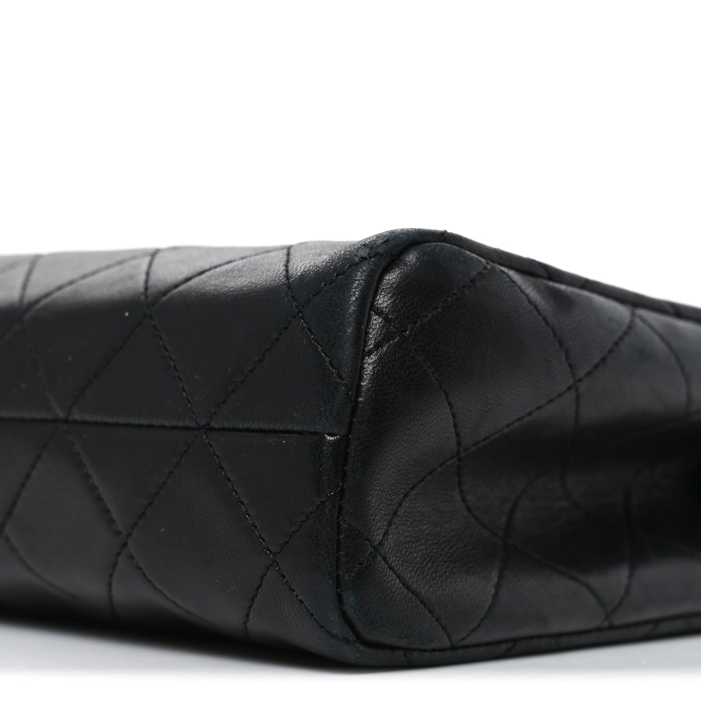 Lambskin Quilted Shoulder Bag Black