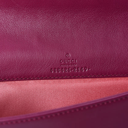 Gucci Velvet Matelasse GG Marmont Mini Bag Fuchsia Violet Cyclamen 5 of 8