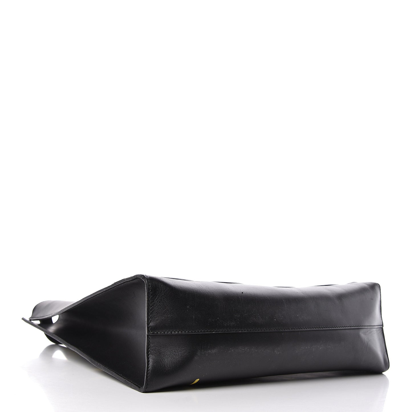 Calfskin GucciGhost Real Medium XL Tote Black Yellow