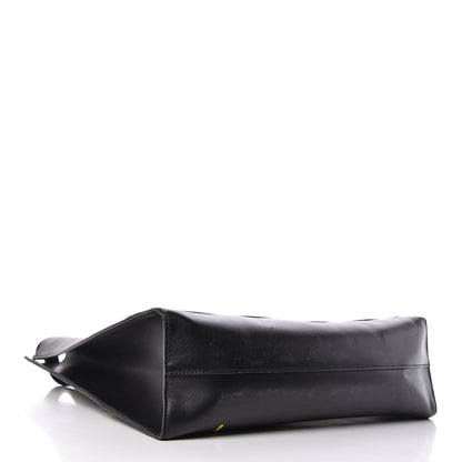 Gucci Calfskin GucciGhost Real Medium XL Tote Black Yellow 4 of 13