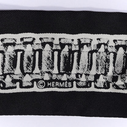 Hermes Silk Le Tresor De Medor Twilly Black White 4 of 4