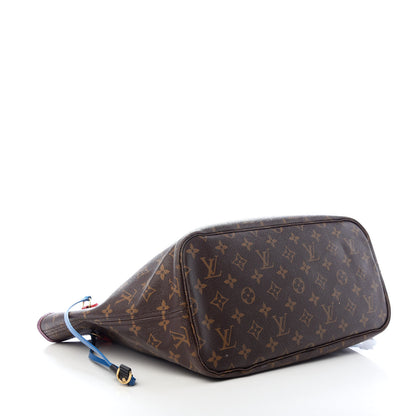 Louis Vuitton Monogram Totem Neverfull MM Magenta 4 of 10