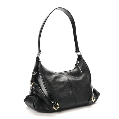 Givenchy Shiny Calfskin Small Harness Voyou Shoulder Bag Black 3 of 10