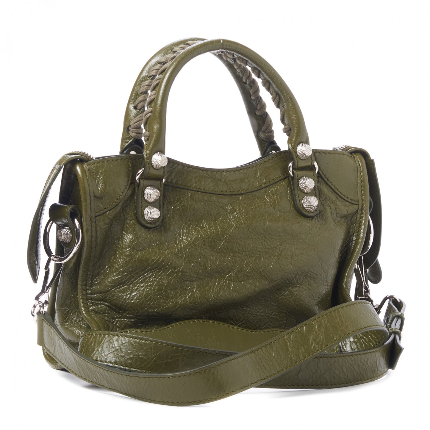 Agneau Giant 12 Gold Hardware Mini City Olive