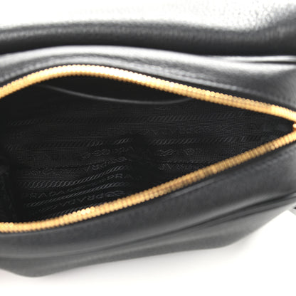 Prada Vitello Phenix Crossbody Bag Black 4 of 10