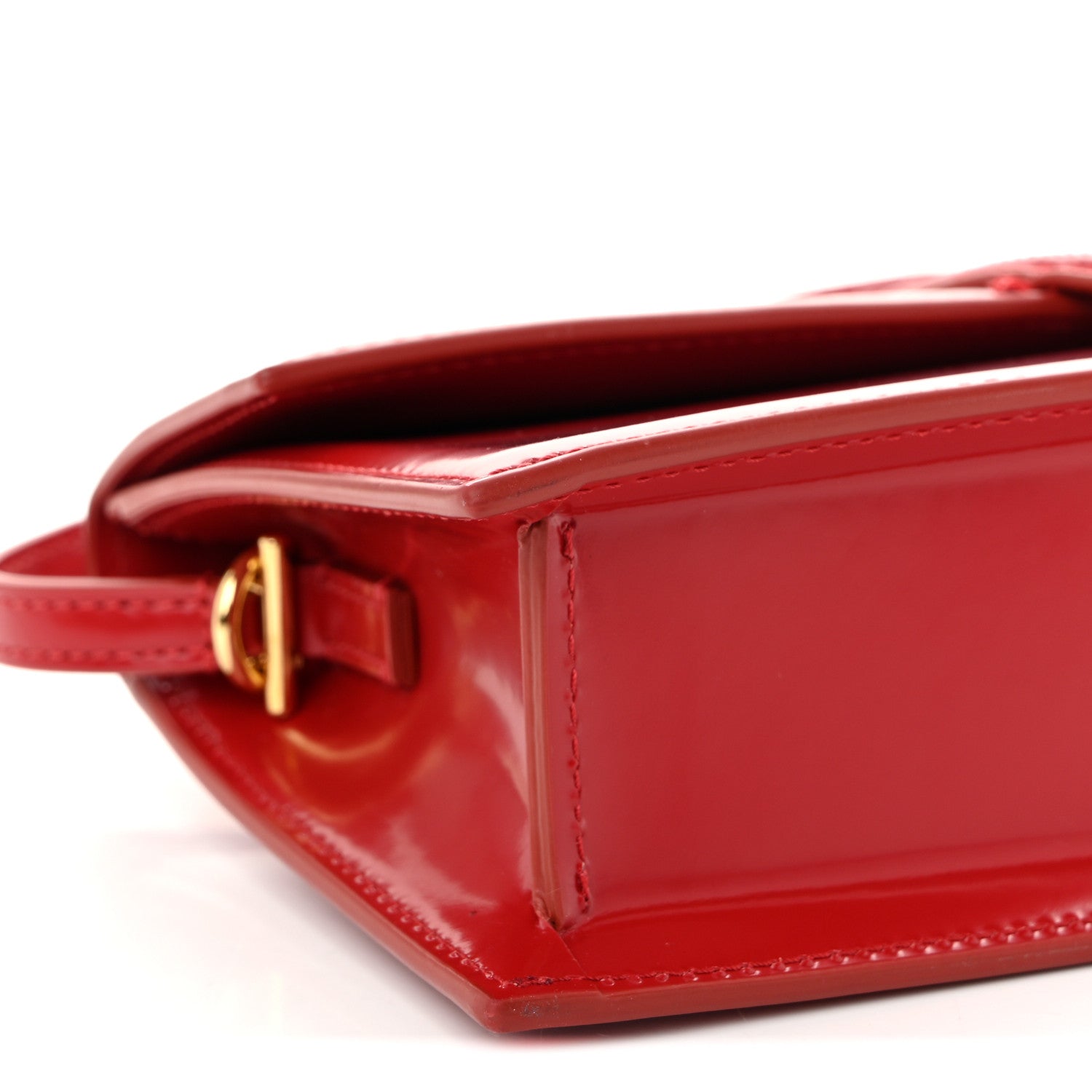 Jacquemus Glazed Calfskin Le Bambino Long Red 8 of 11