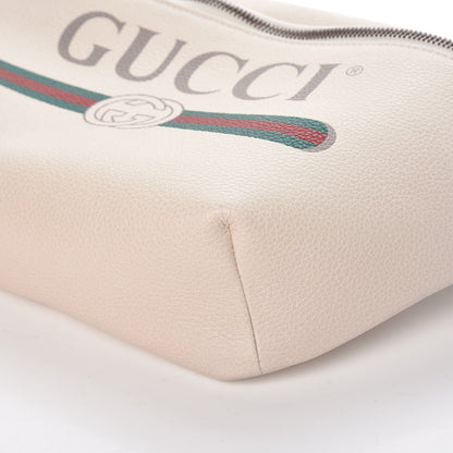 Gucci Grained Calfskin Logo Belt Bag White 9 of 11
