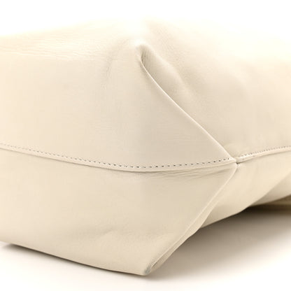 Saint Laurent Lambskin Small Teddy Bucket Bag White 10 of 10