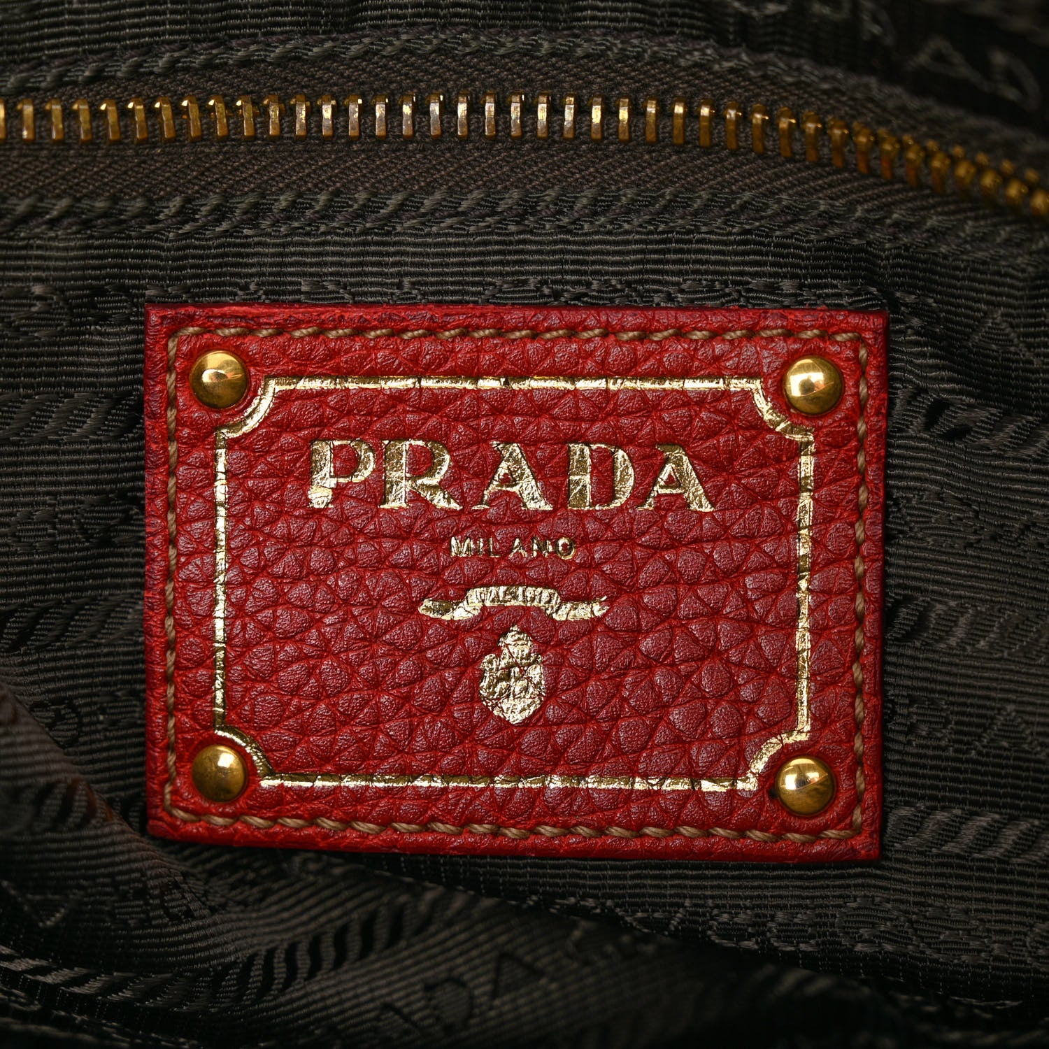 Prada Vitello Daino Top Handle Shoulder Bag Rosso 6 of 15