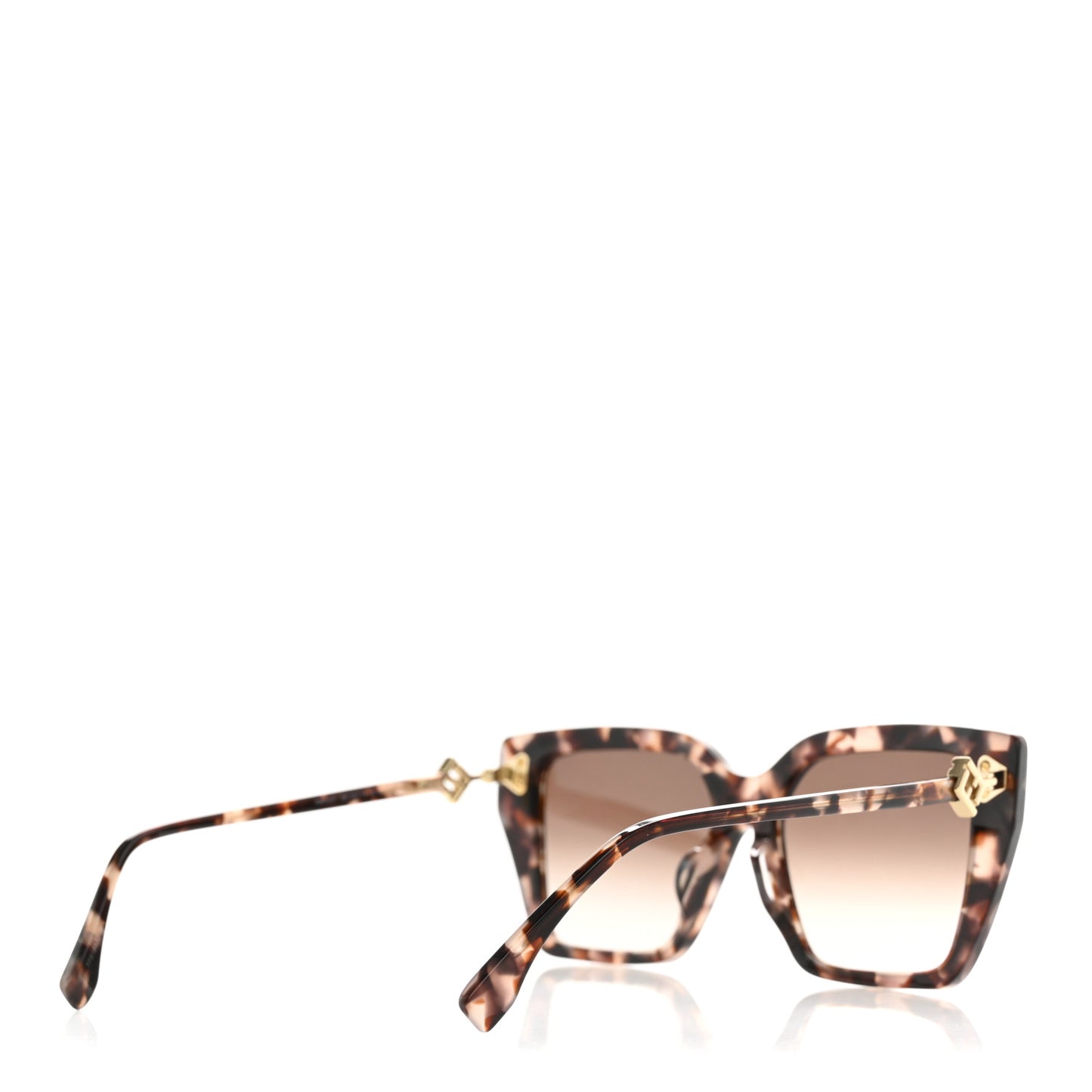Acetate FF Diamonds Butterfly Sunglasses FE40161F Havana