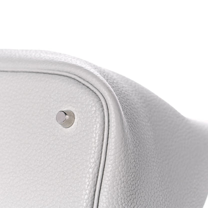 Hermes Taurillon Clemence Picotin Lock 26 GM Bleu Arctic 10 of 12