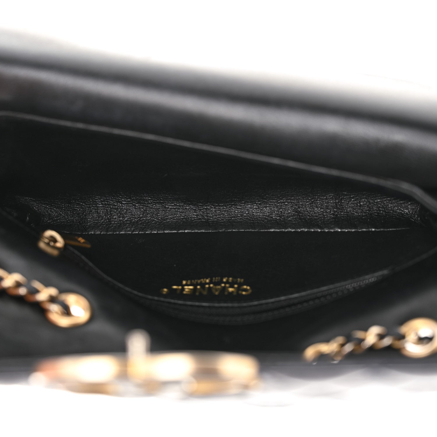Chanel Lambskin Quilted Small CC Chic Flap Navy 11 of 13