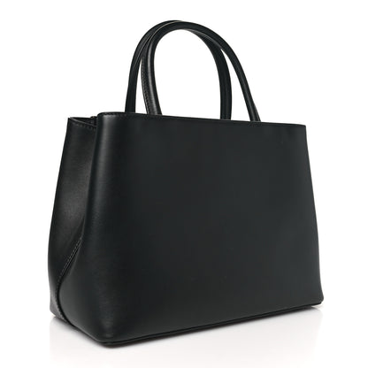 Fendi Vitello Baltico Dolce Studded Petite 2Jours Tote Black Multicolor 3 of 9