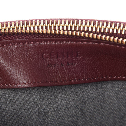 Celine Lambskin Large Trio Crossbody Bag Burgundy 6 of 7