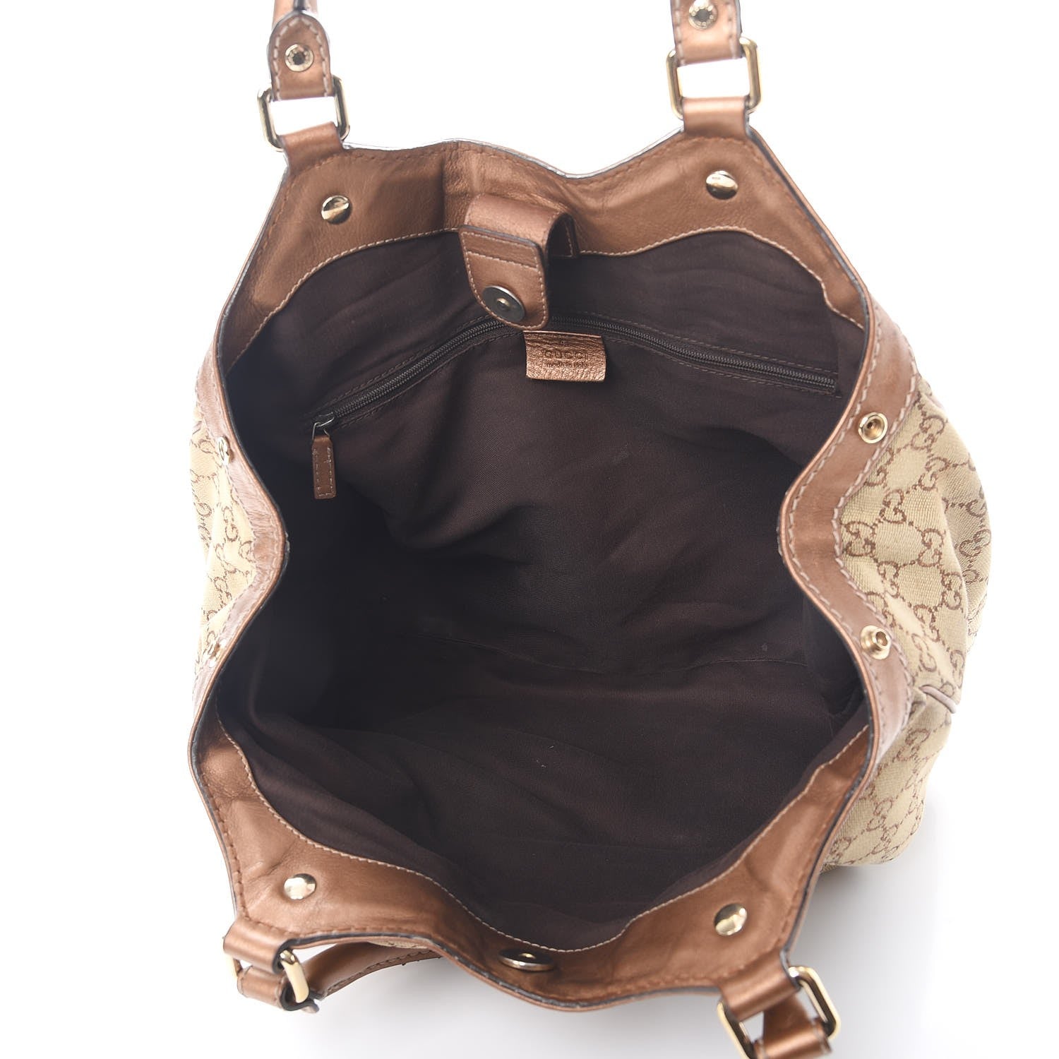 Gucci Monogram Medium Sukey Tote Bronze 5 of 13