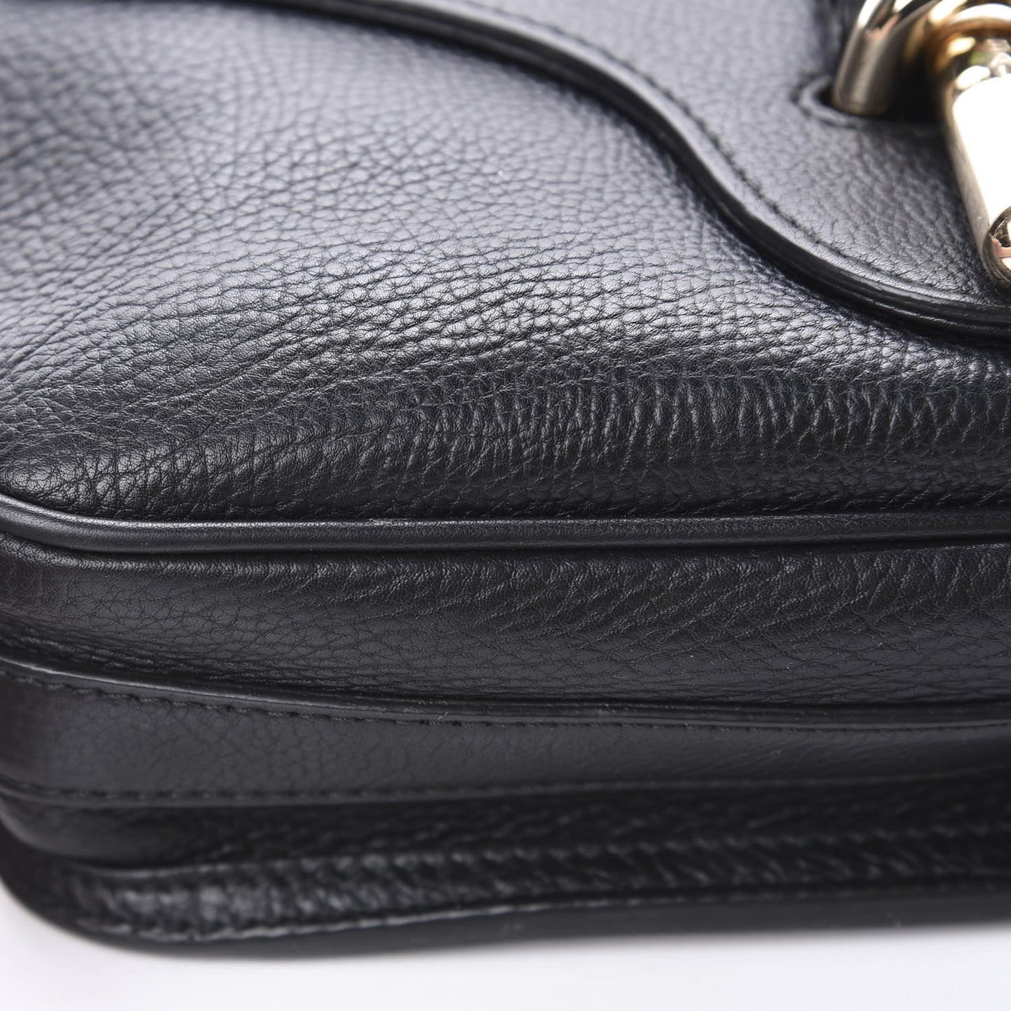 Grained Calfskin S Tube Black