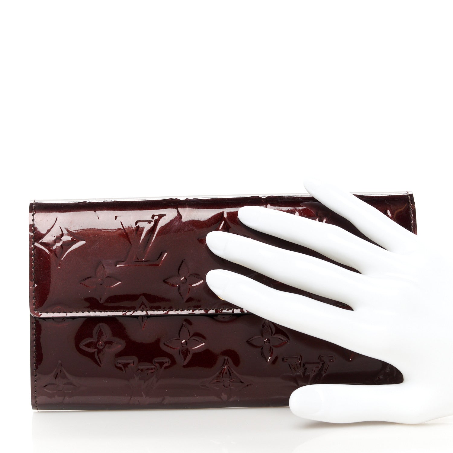 Louis Vuitton Vernis Sarah Wallet Rouge Fauviste 2 of 10