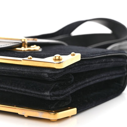 Prada Velvet City Calfskin Cahier Bag Black 9 of 10