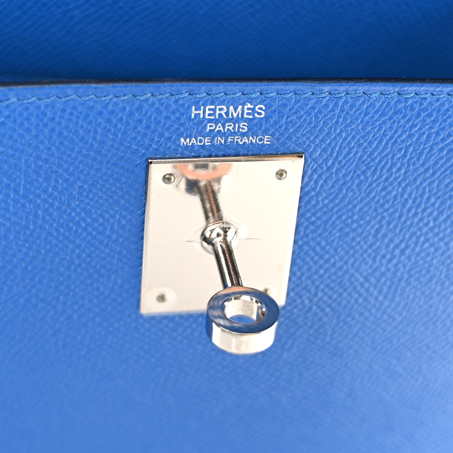 Hermes Epsom Kelly Sellier 28 Bleu France 6 of 10