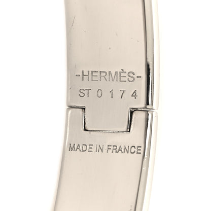 Hermes Enamel Narrow Clic Clac H Bracelet PM White 4 of 4