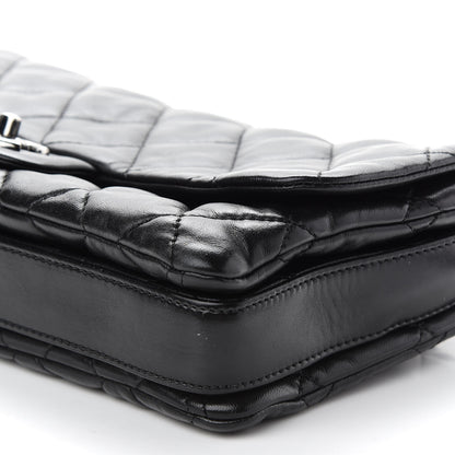 Chanel Lambskin Quilted Jumbo 3 Flap Black 9 of 9