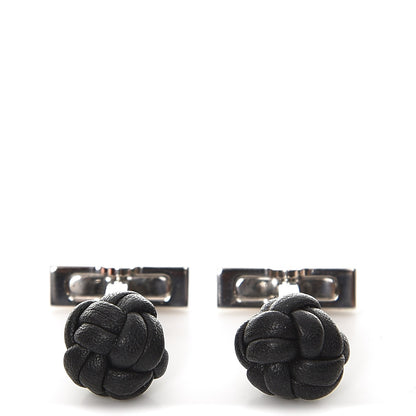 Hermes Swift Palladium Kilt Cufflinks Black 1 of 6
