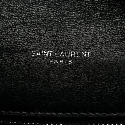 Saint Laurent Lambskin Quilted Toy Loulou Puffer Monogram Chain Satchel Black 6 of 11