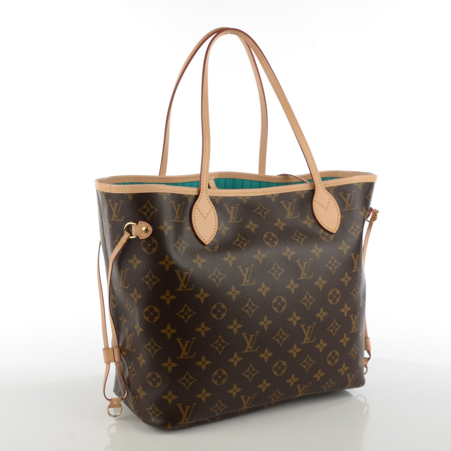 Louis Vuitton Monogram V Neverfull MM Turquoise 4 of 10