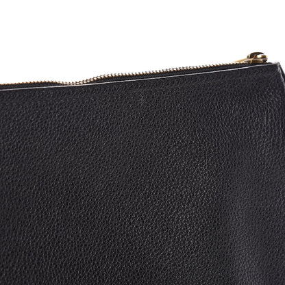 Gucci Pebbled Calfskin Medium Logo Portfolio Clutch Black 12 of 12