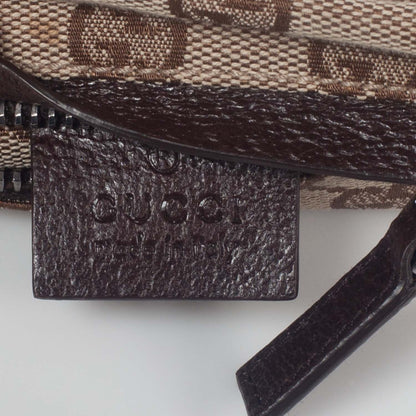 Gucci GG Monogram Web Double Pocket Belt Bag Ebony 7 of 9