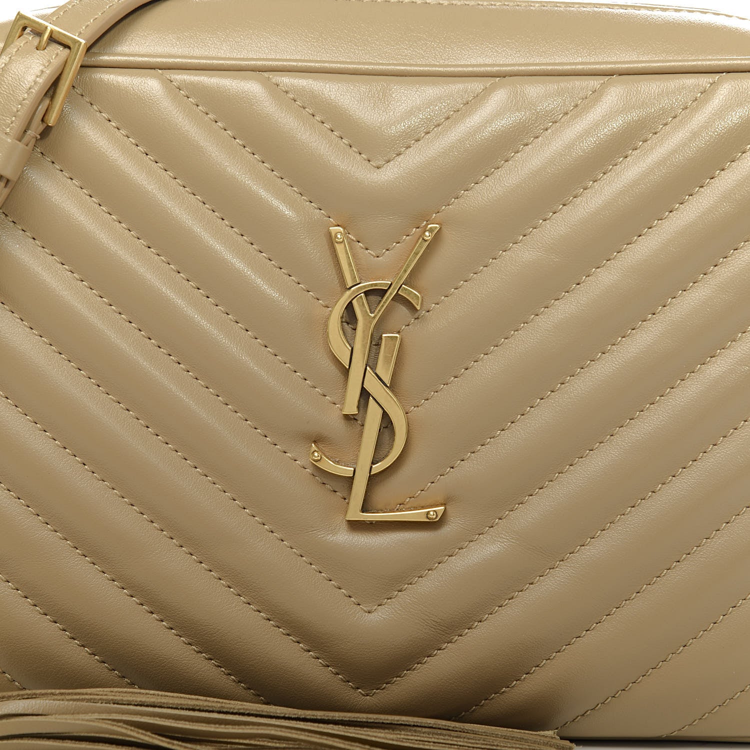 Saint Laurent Calfskin Matelasse Monogram Lou Camera Bag Dusty Grey 10 of 10
