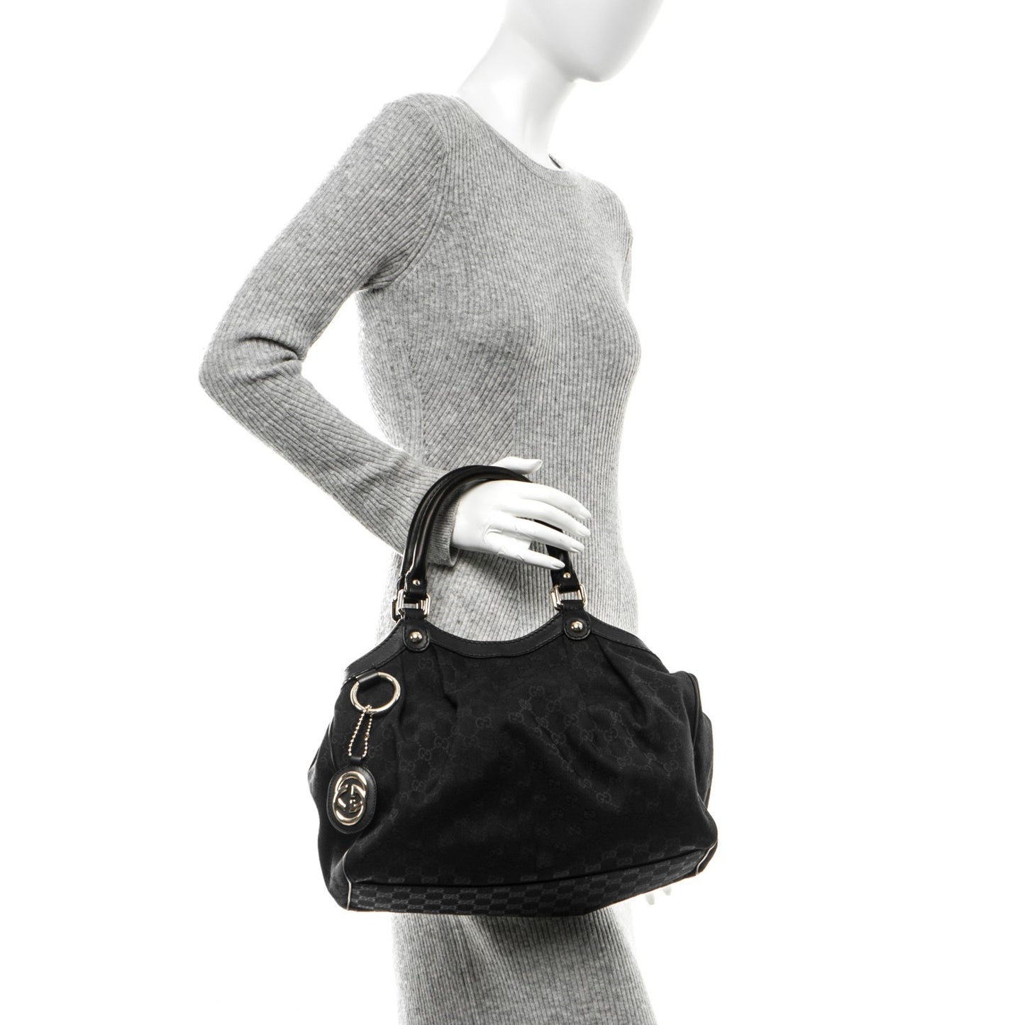 Monogram Medium Sukey Tote Black