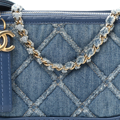 Chanel Denim Calfskin Small Gabrielle Hobo Blue 8 of 11