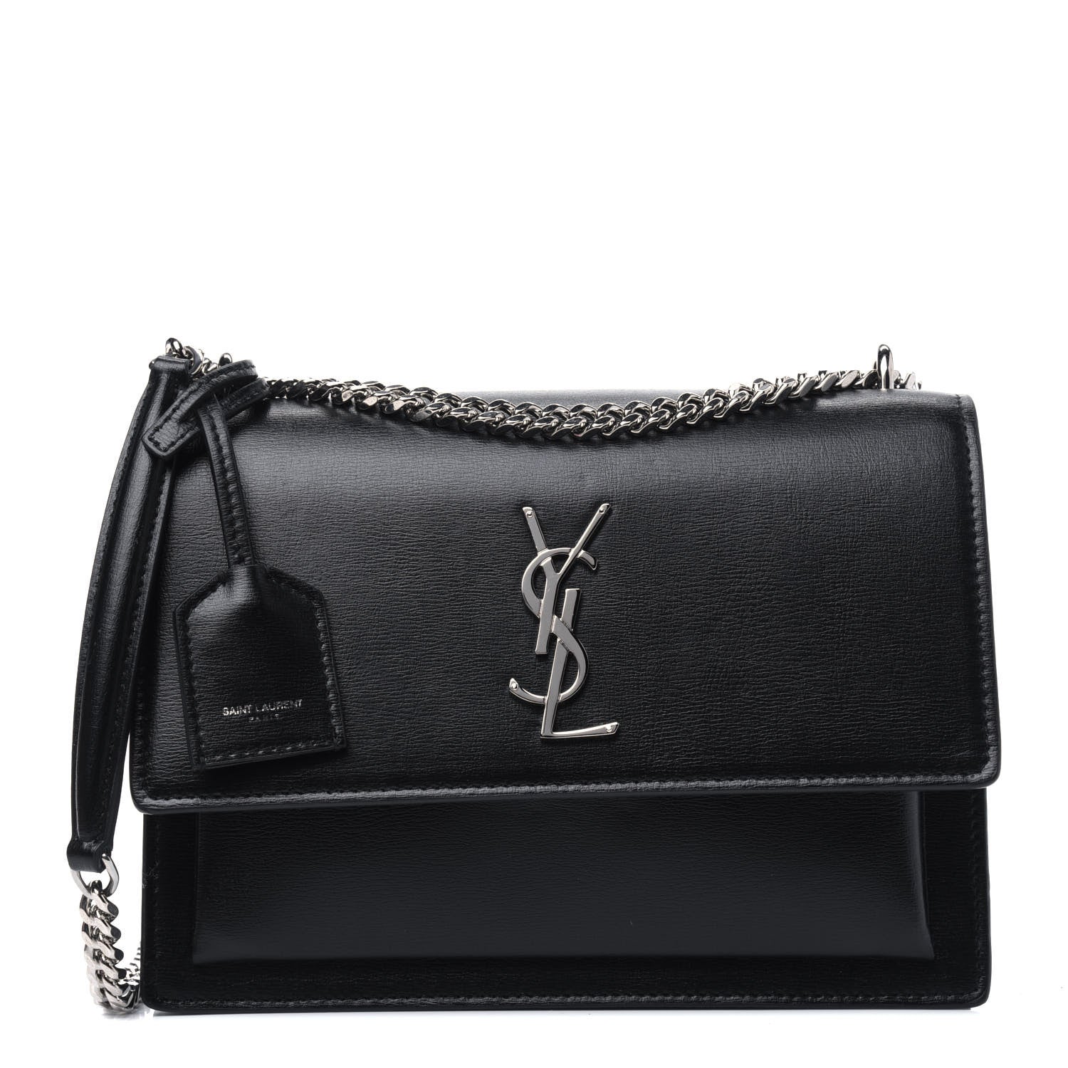 Saint Laurent Calfskin Medium Monogram Sunset Black 1 of 14