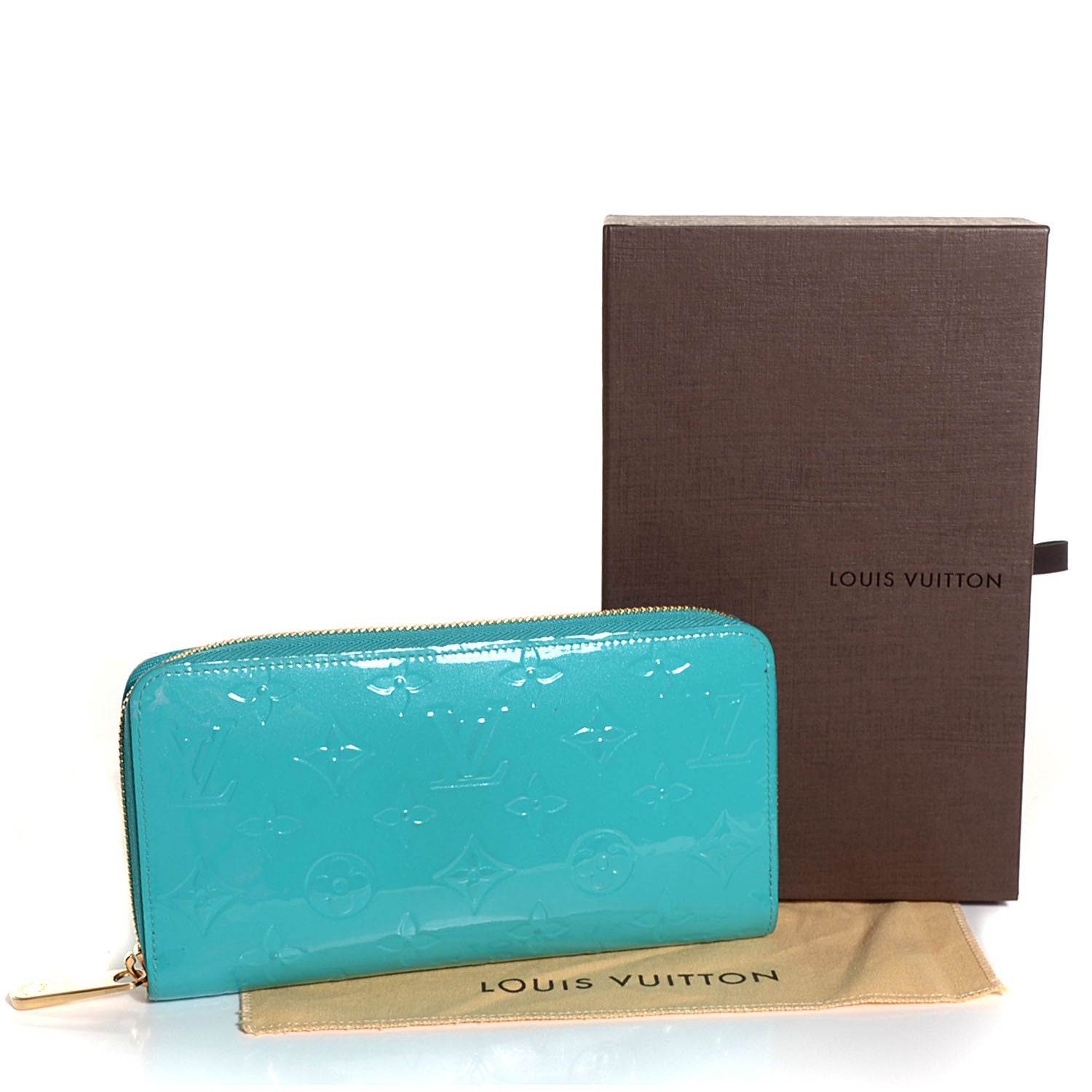 Louis Vuitton Vernis Zippy Wallet Turquoise 5 of 8