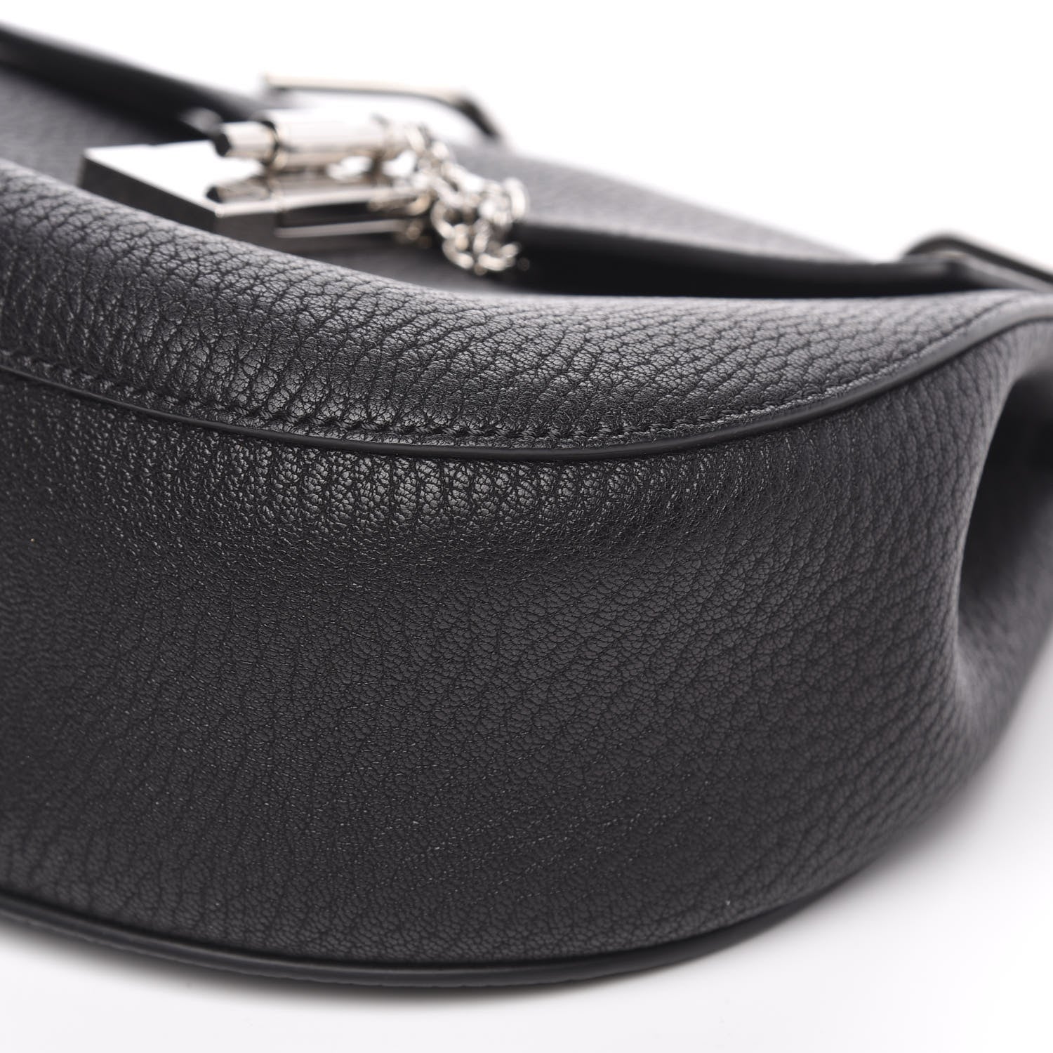 Chloe Grained Lambskin Drew Shoulder Bag Black 8 of 10