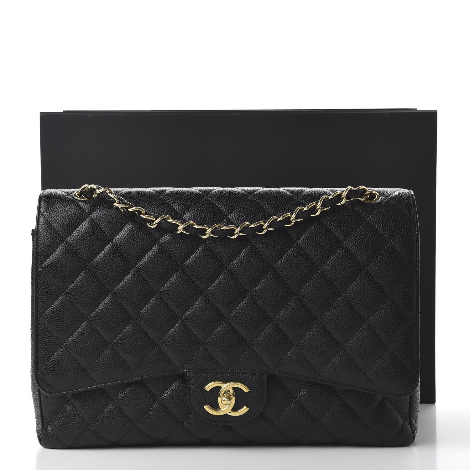 Chanel Caviar Quilted Maxi Double Flap Black 21 of 21